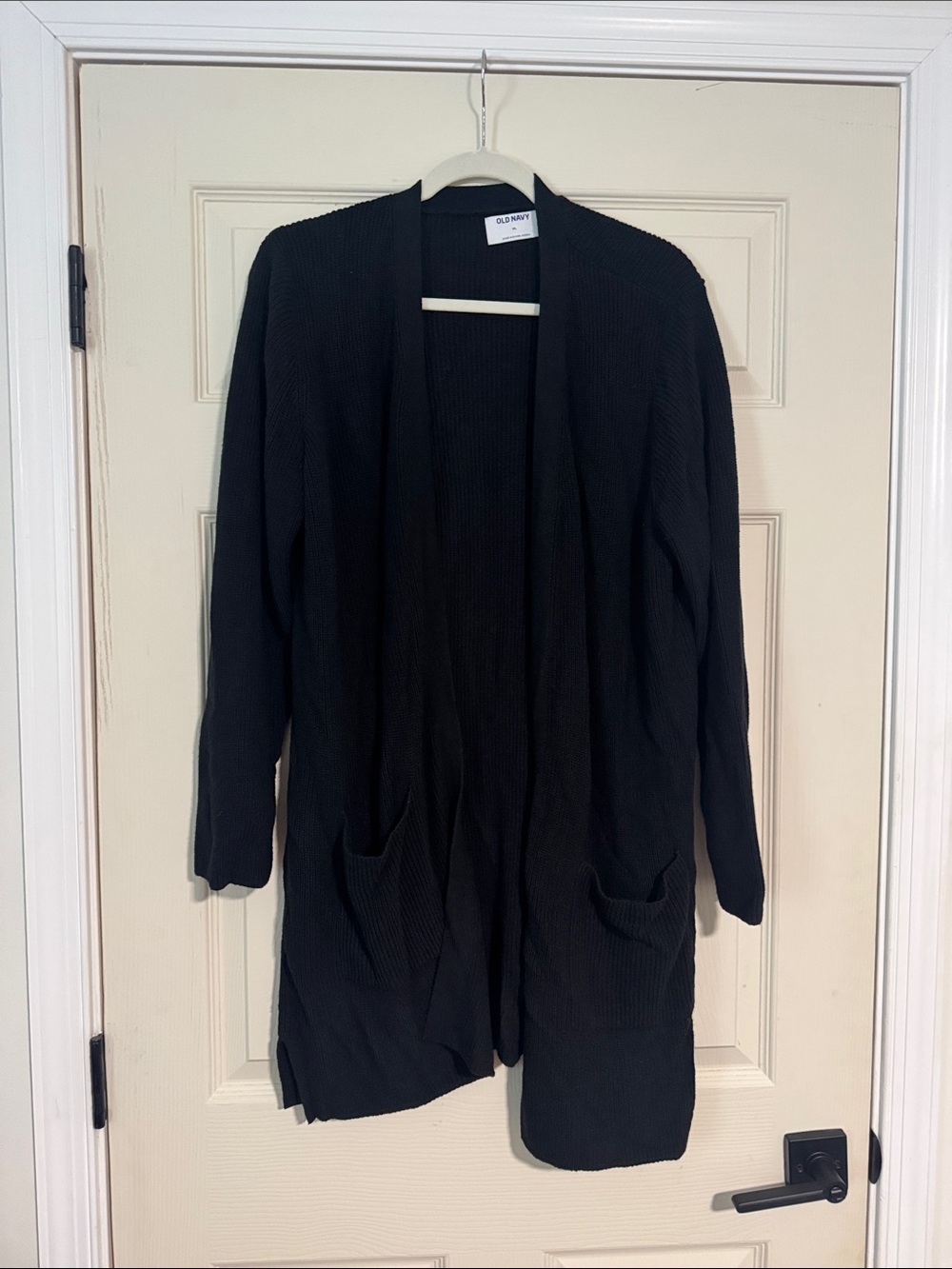 Open-Front Black Women's Cardigan Sweater - old navy